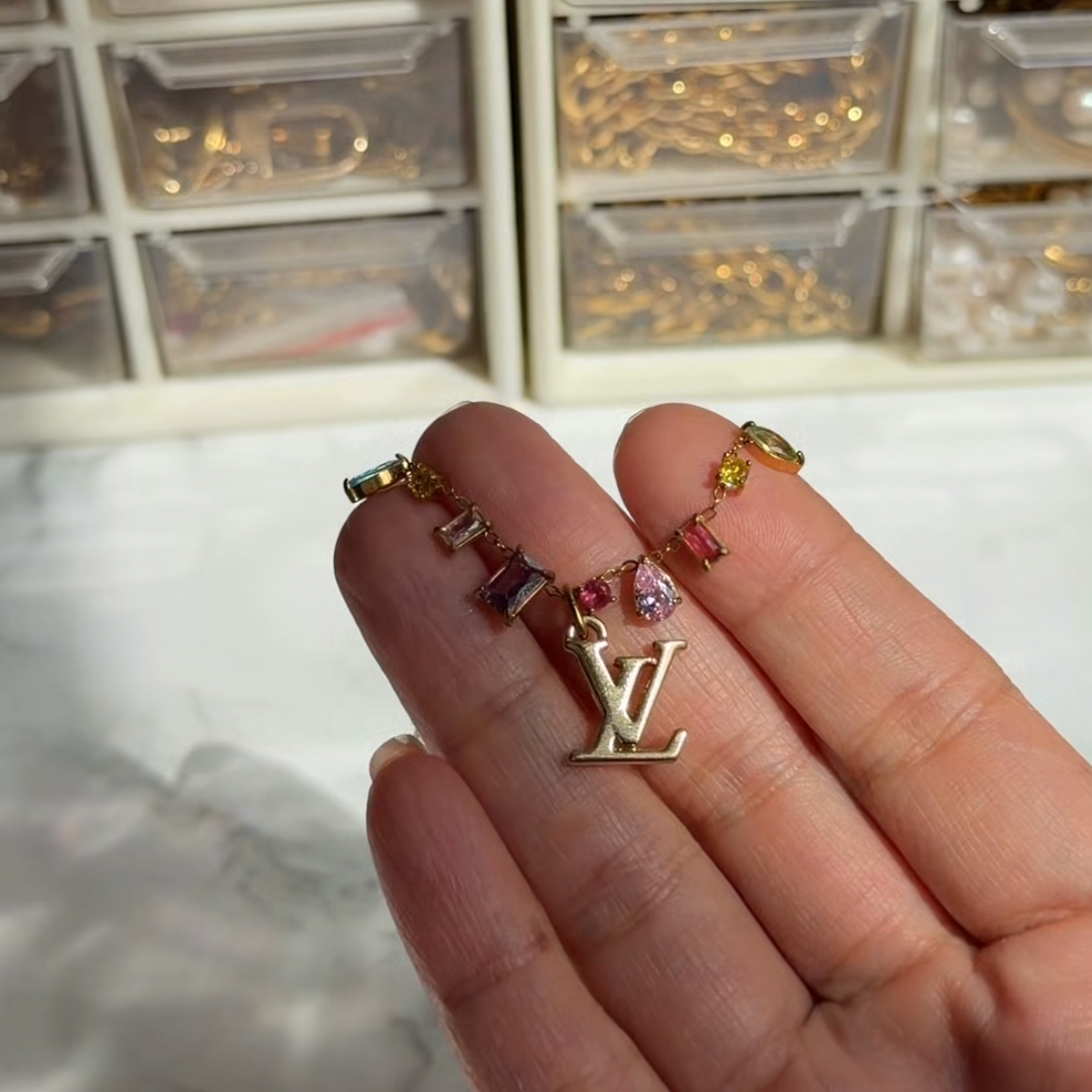 LOUIS VUITTON LV CUBIC ZIRCONIA NECKLACE (PRE-ORDER)