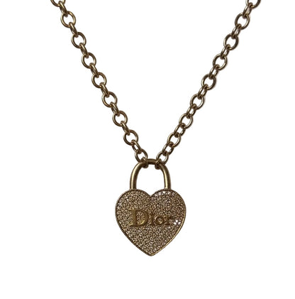 DIOR GALLIANO LARGE MAIN HEART NECKLACE (RARE - ORIGINAL CHAIN)