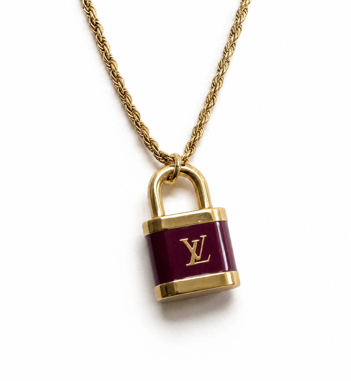 LOUIS VUITTON LARGE PADLOCK NECKLACE
