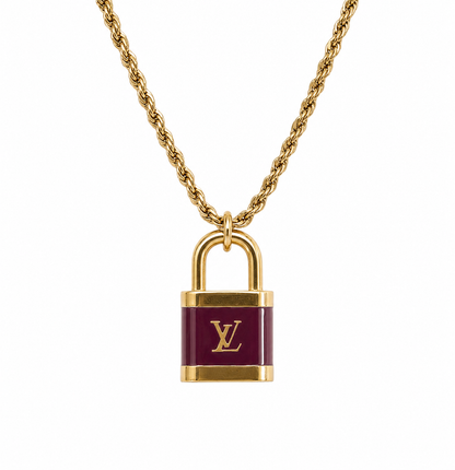 LOUIS VUITTON LARGE PADLOCK NECKLACE