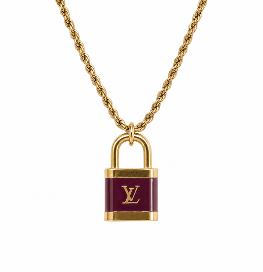LOUIS VUITTON LARGE PADLOCK NECKLACE