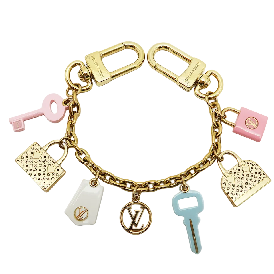 LOUIS VUITTON BLUE KEY ICONICS NECKLACE
