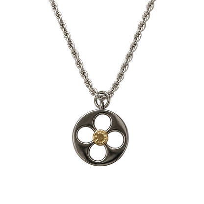 LOUIS VUITTON FLEUR DE MONOGRAM CIRCLE NECKLACE