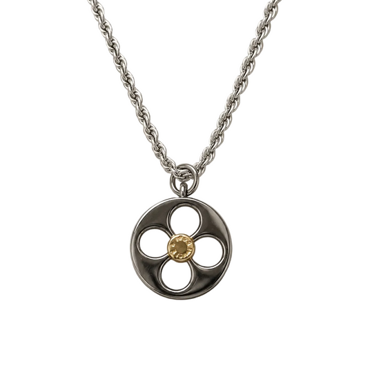 LOUIS VUITTON FLEUR DE MONOGRAM CIRCLE NECKLACE