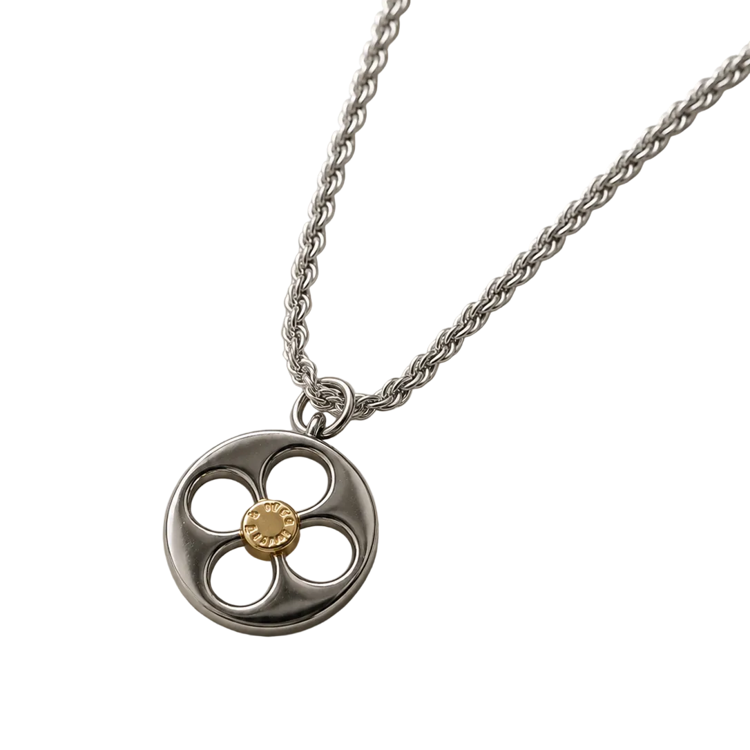 LOUIS VUITTON FLEUR DE MONOGRAM CIRCLE NECKLACE