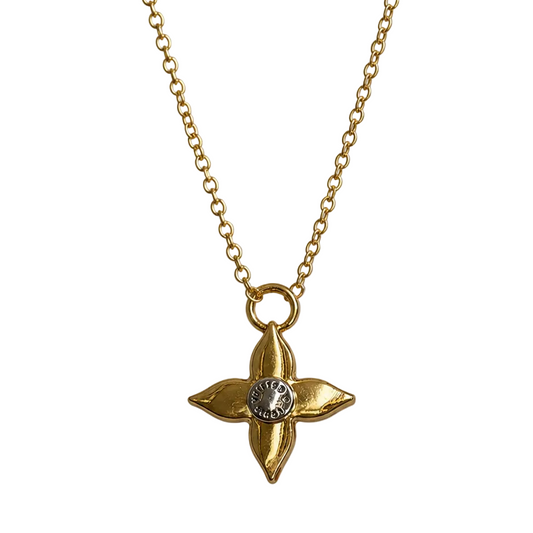 LOUIS VUITTON FLEUR DE MONOGRAM STAR NECKLACE