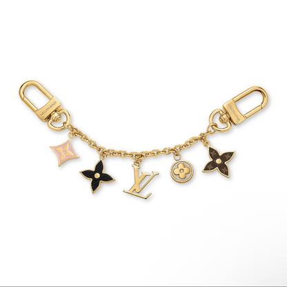 LOUIS VUITTON WHITE FLORA CHARM NECKLACE
