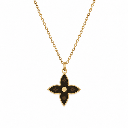 LOUIS VUITTON LOGO STAR CHARM NECKLACE