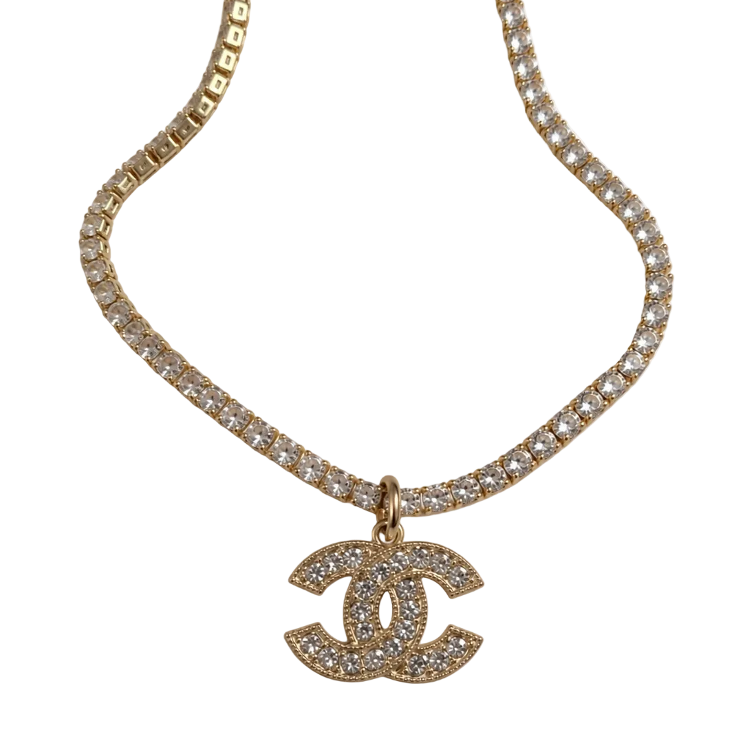 CC CHANEL DIAMANTÉ SPARKLE NECKLACE