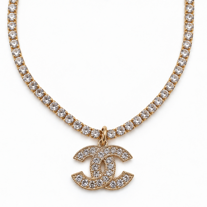 CC CHANEL DIAMANTÉ SPARKLE NECKLACE