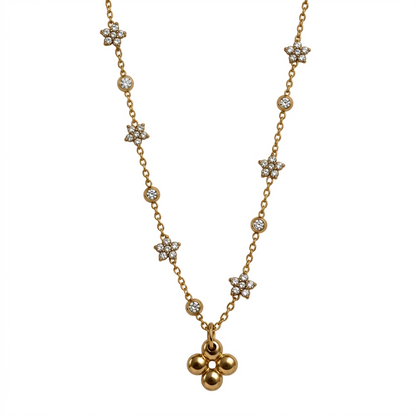 LOUIS VUITTON DIAMANTÈ FLOWER NECKLACE