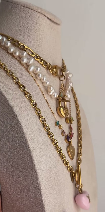 LOUIS VUITTON HEART CUBIC ZIRCONIA NECKLACE (PRE-ORDER)