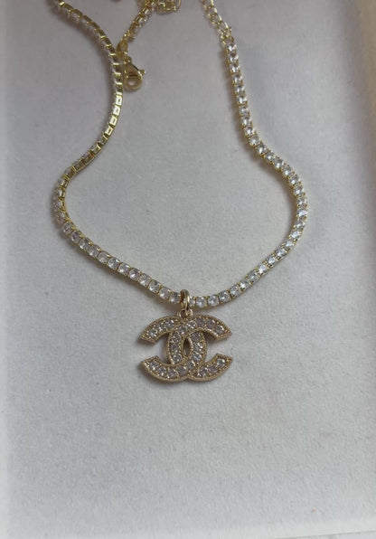 CC CHANEL DIAMANTÉ SPARKLE NECKLACE
