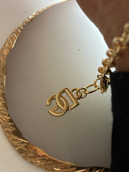 DOLCE & GABBANA LOGO BRACELET ( DAINTY CHAIN )