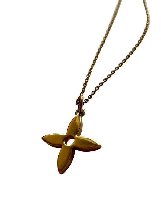 LOUIS VUITTON VINTAGE GOLD CHARM NECKLACE